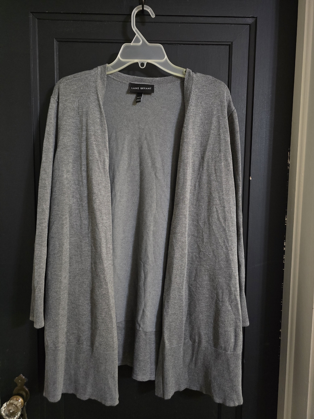 Lane Bryant Gray Open Front Cardigan